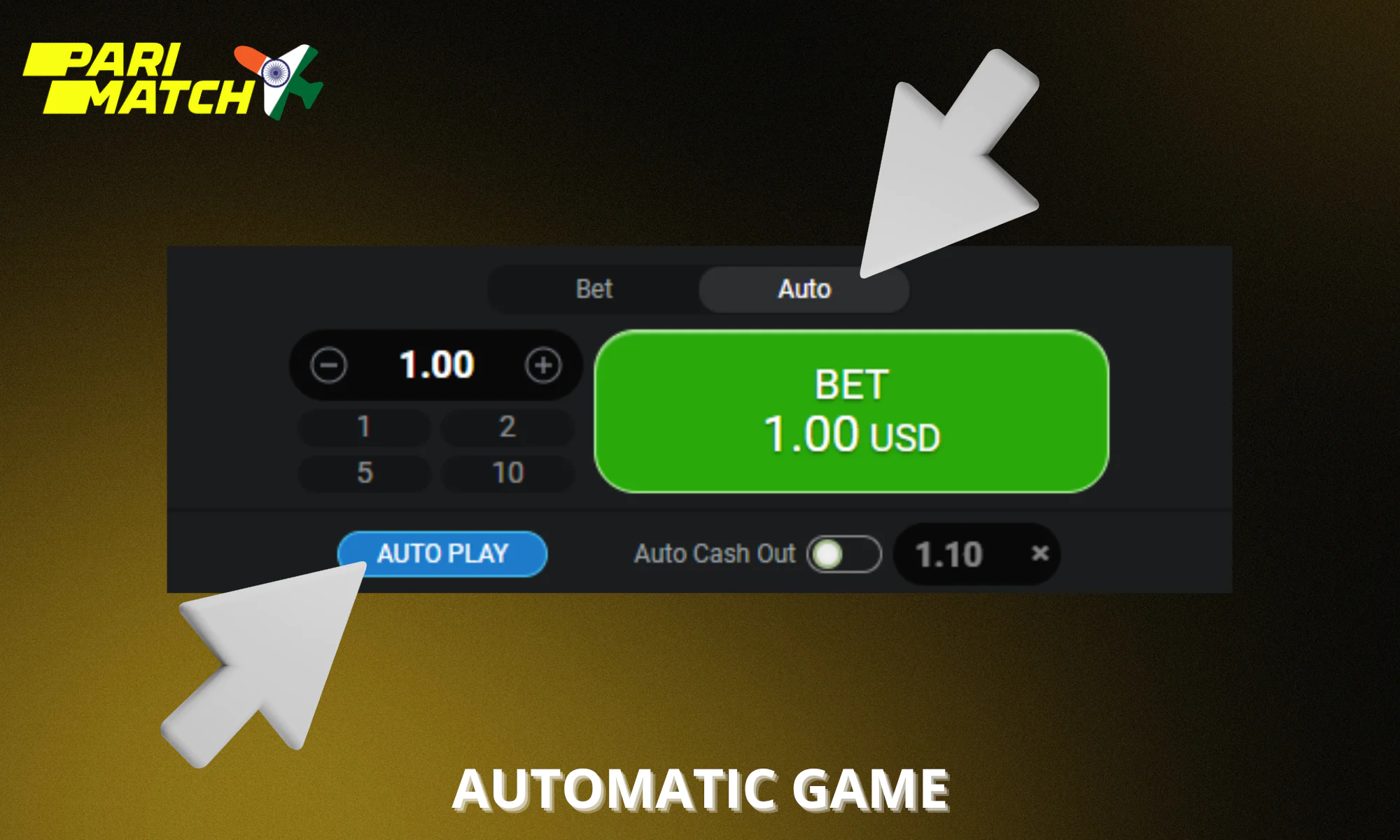 Parimatch Aviator has two formats of the automatic game option
