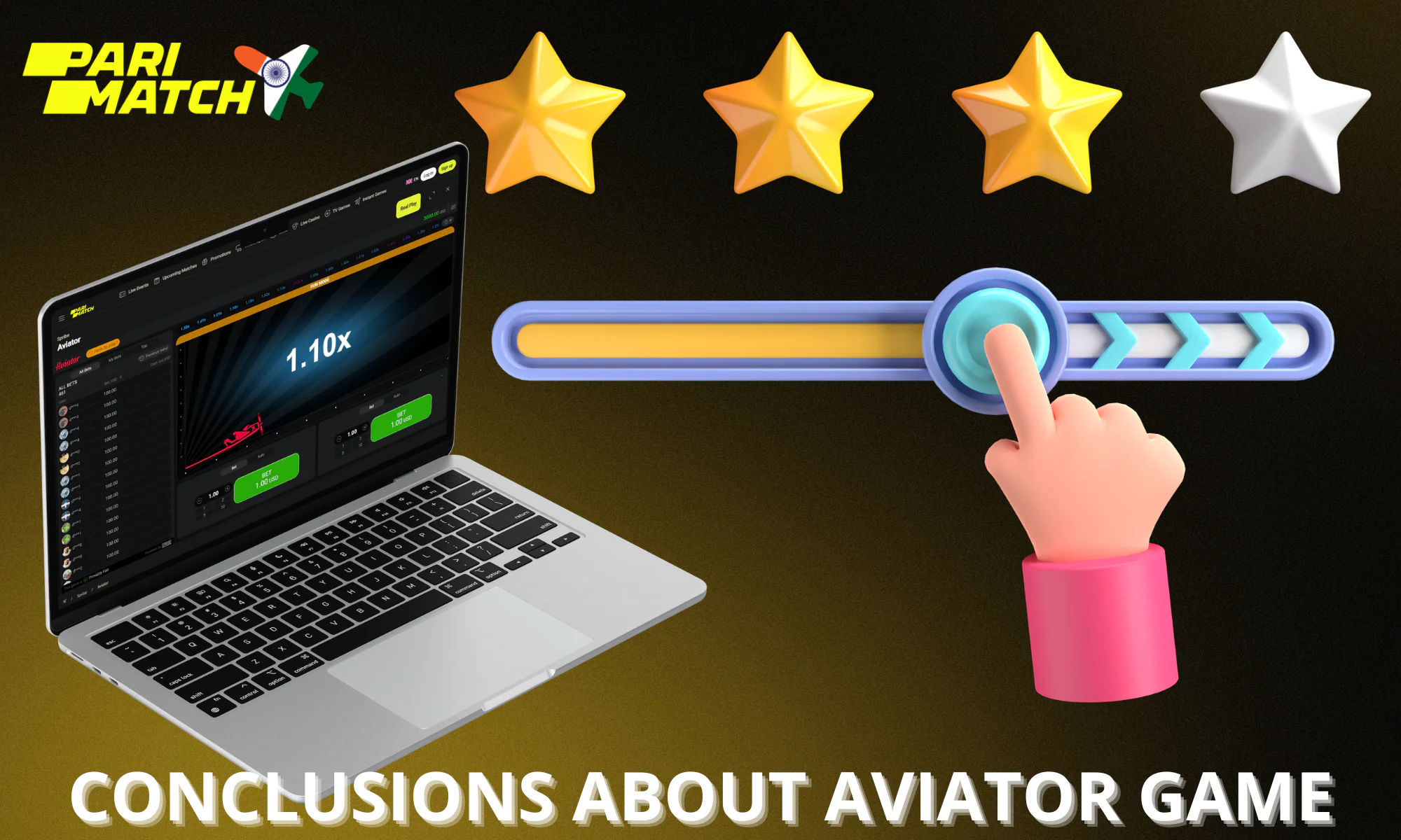 Parimatch Aviator is a game with simple rules and an unconventional look