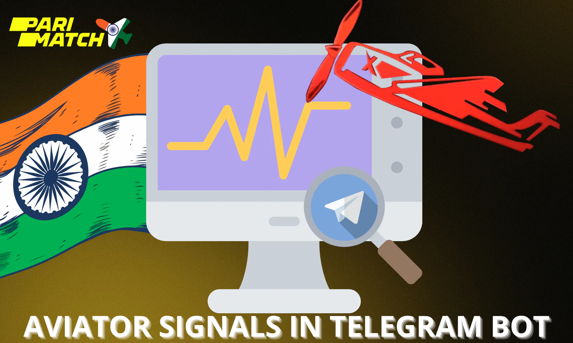 Parimatch Aviator has a special Telegram bot in which you can track signals for winning
